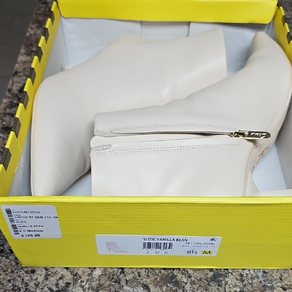 Stylish Cream Circus By Sam Edelman Ankle Boots